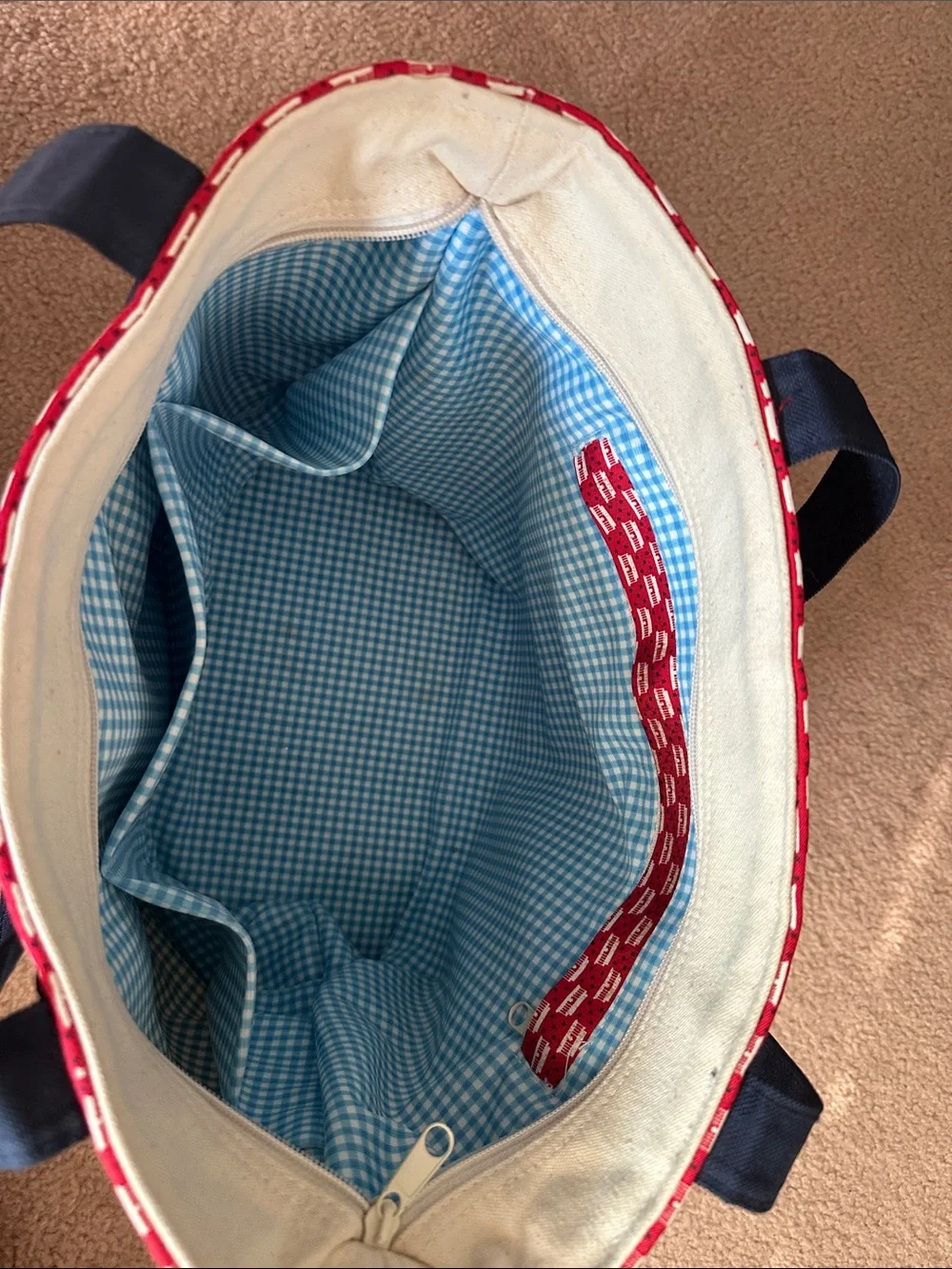 Vineyard Vines canvas tote